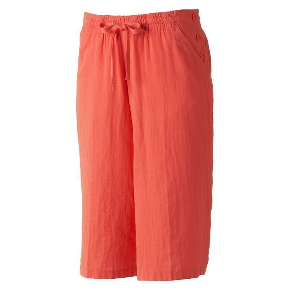 Women's 100% Cotton Rewind Gaucho Pants